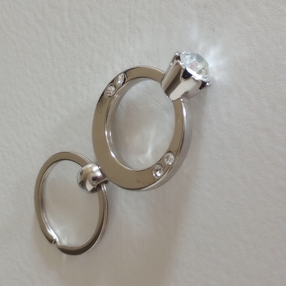 Turtle Rhinestone Keychain & Large Ring Keychain … - image 4